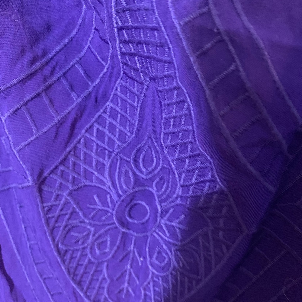 Beautiful royal purple cold shoulder top